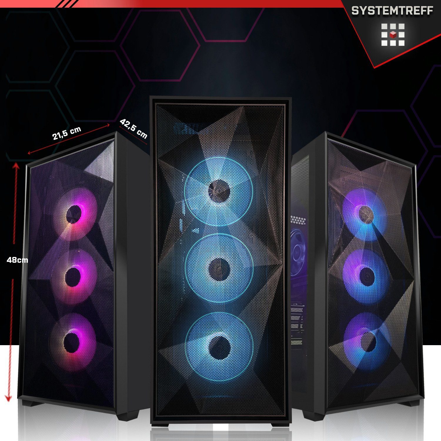 SYSTEMTREFF Gaming-PC-Komplettsystem (27