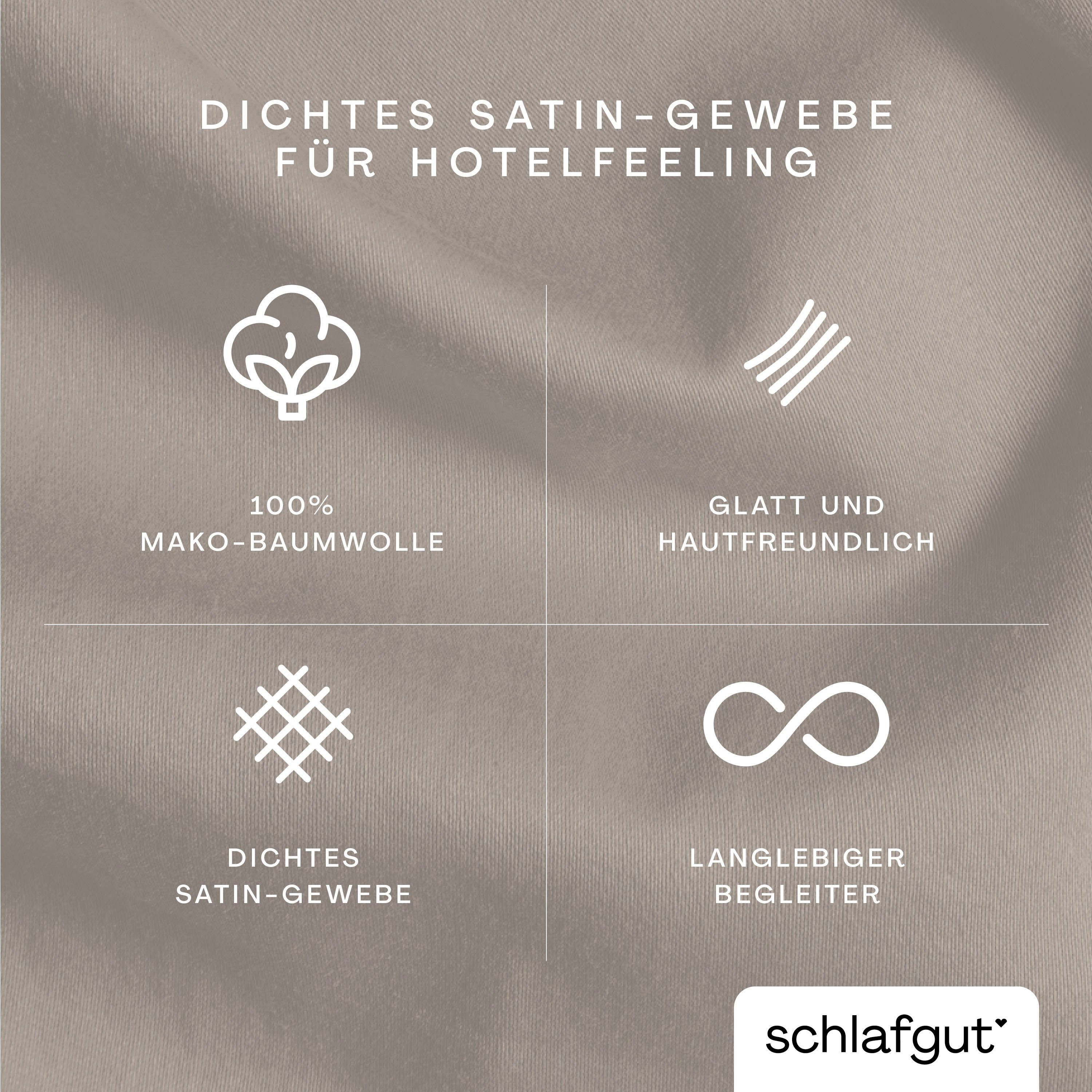 Kissenbezug Woven Satin, Schlafgut (1 Stück), besonders dicht gewebt
