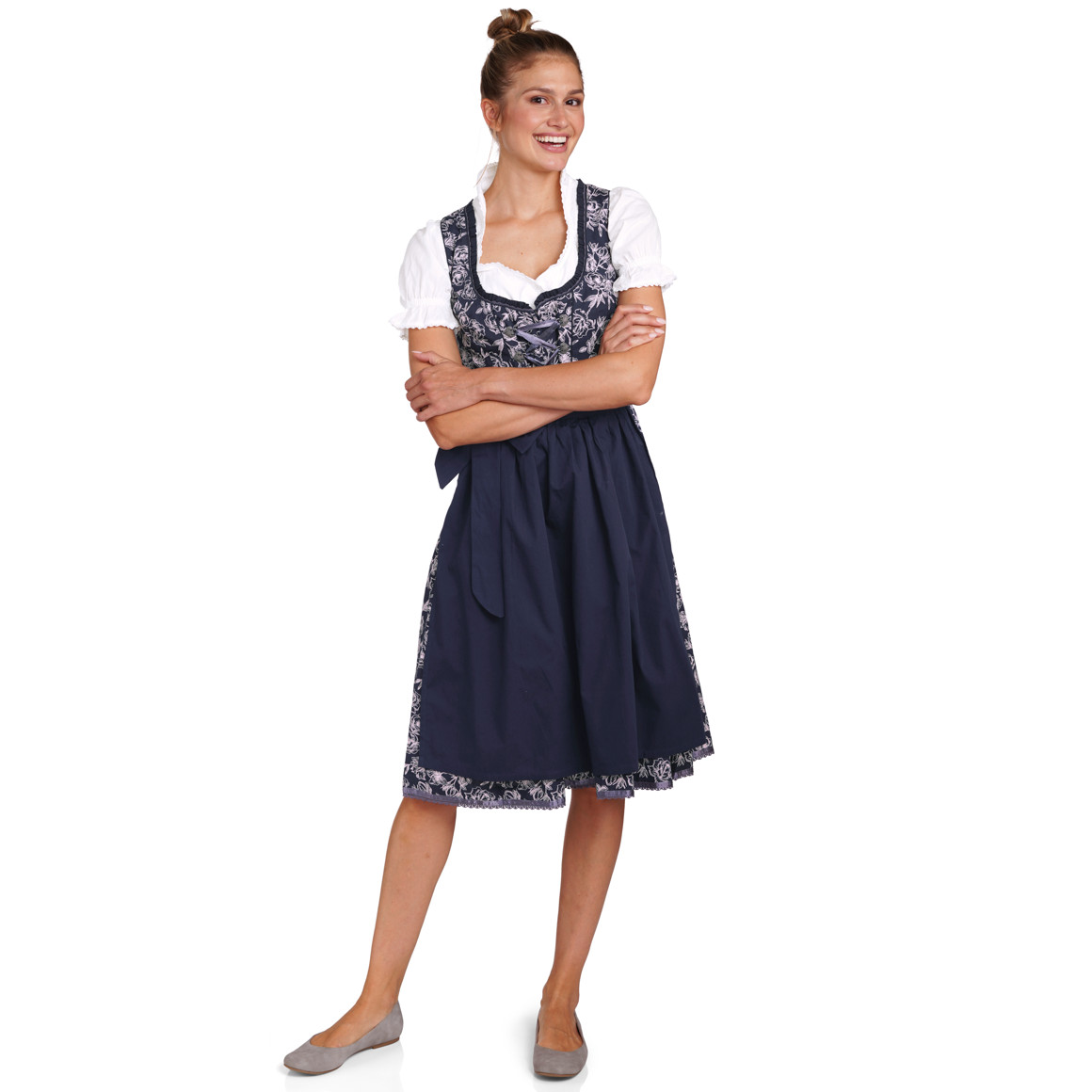 Damen Dirndl, Bluse und Schürze