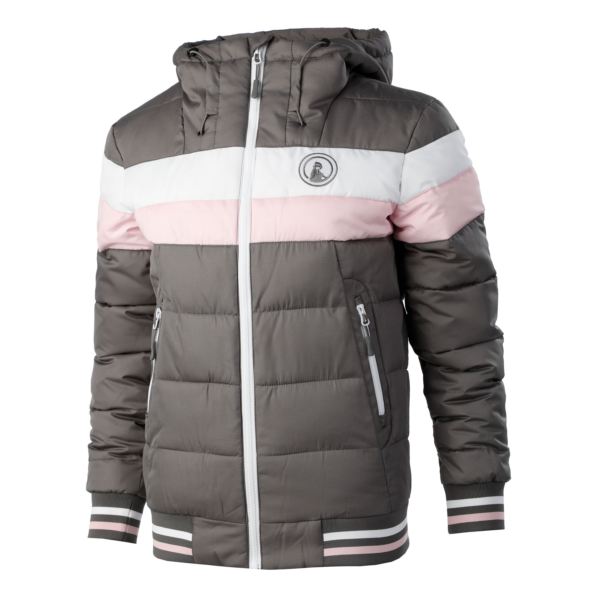 All Court Daunenjacke Damen - Grau, Weiß