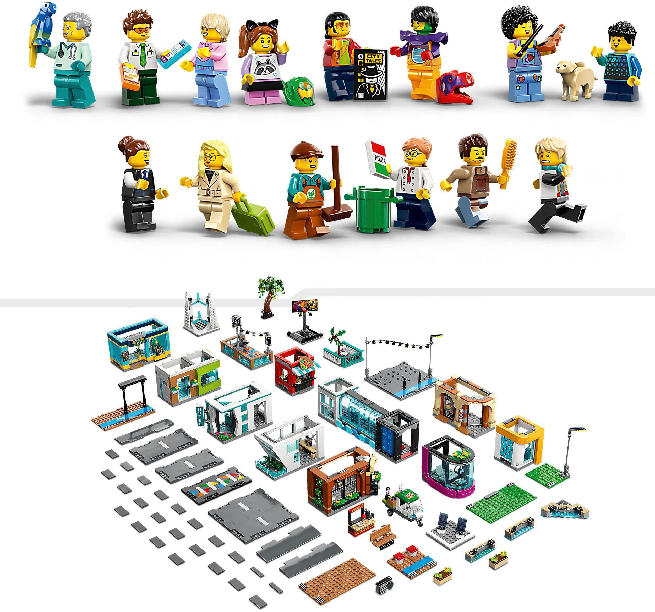 LEGO® Konstruktionsspielsteine Stadtzentrum (60380), LEGO® City, (2010 St), Made in Europe
