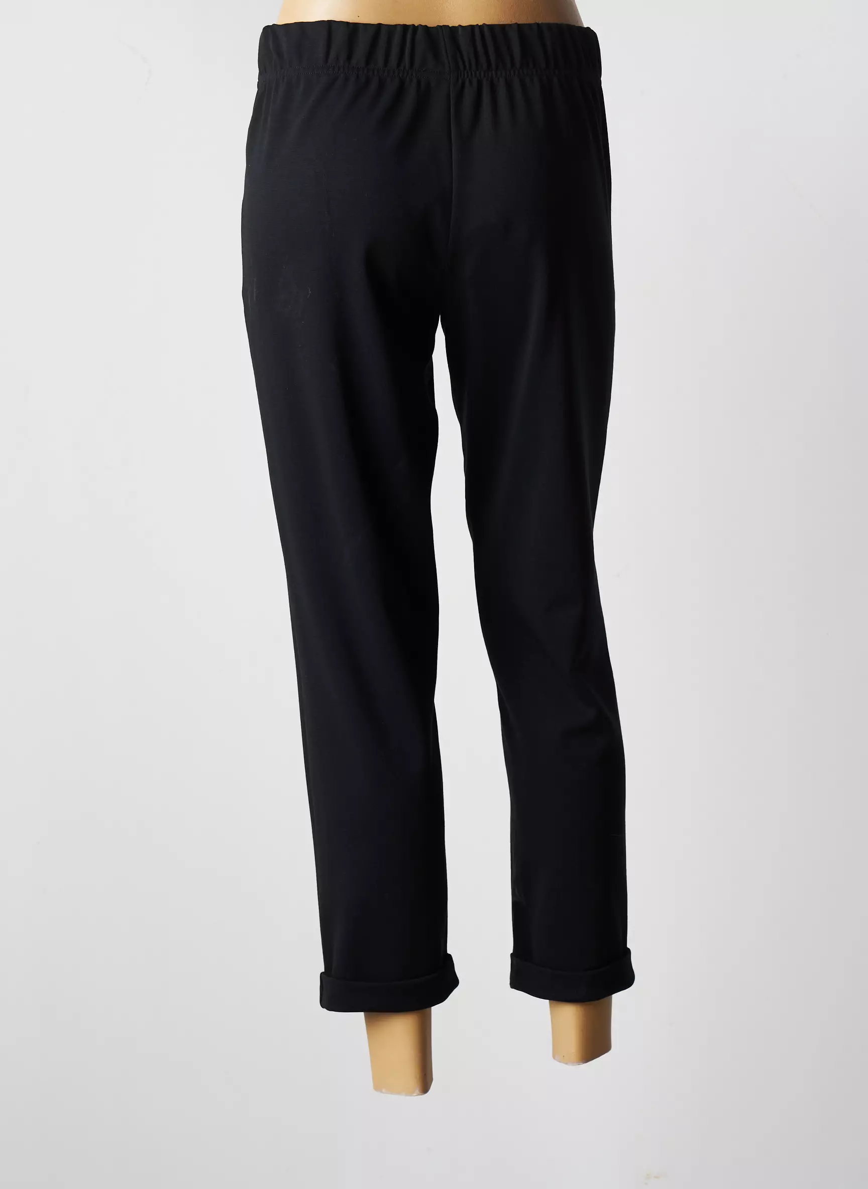 Franck Anna Pantalon7 8 Femme couleur noir