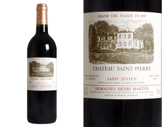 Château Saint Pierre 2006 Rouge, Quatrième Cru Classé En 1855 Bordeaux Saint-Julien