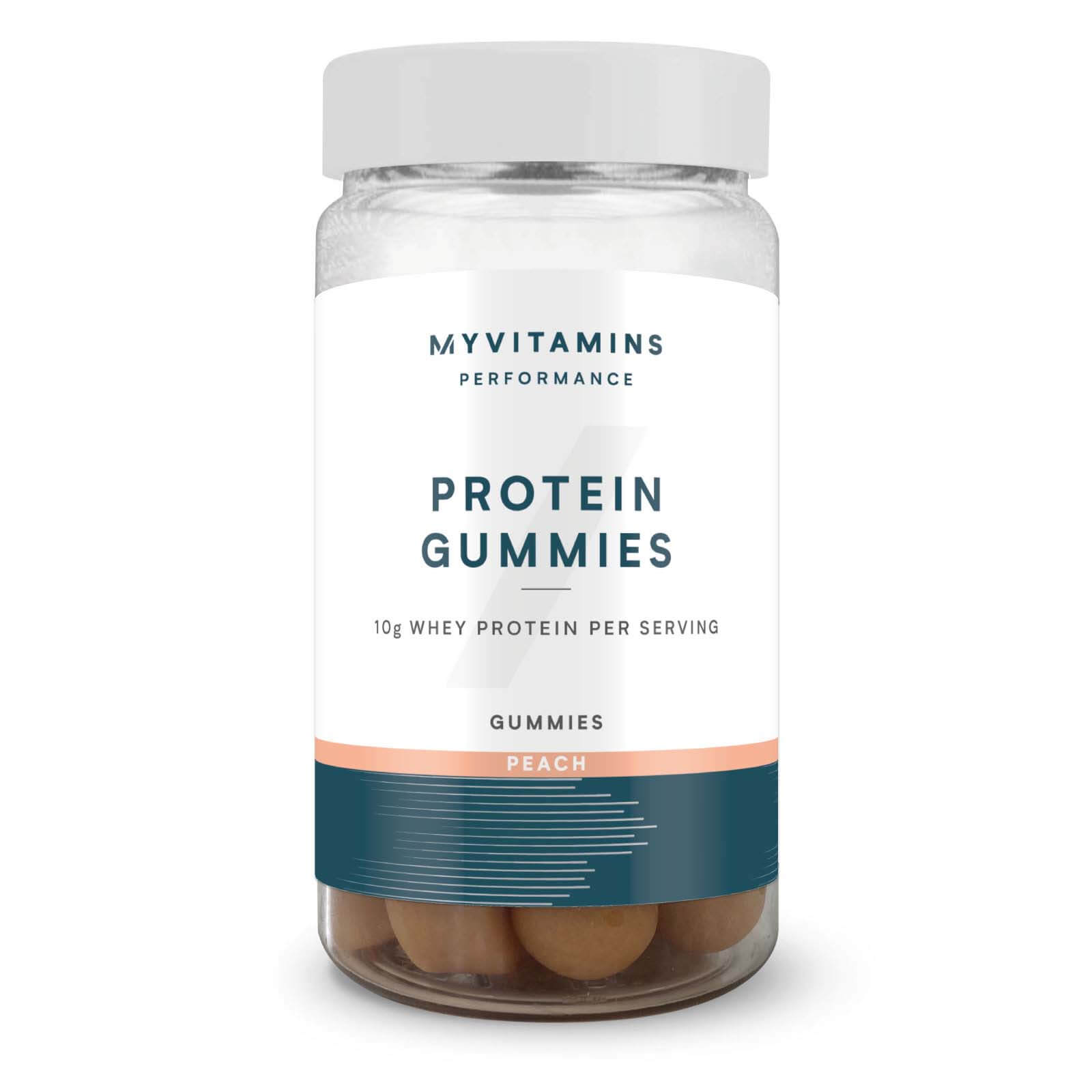 Myvitamins Protein Gummies, Peach, 56 Gummies