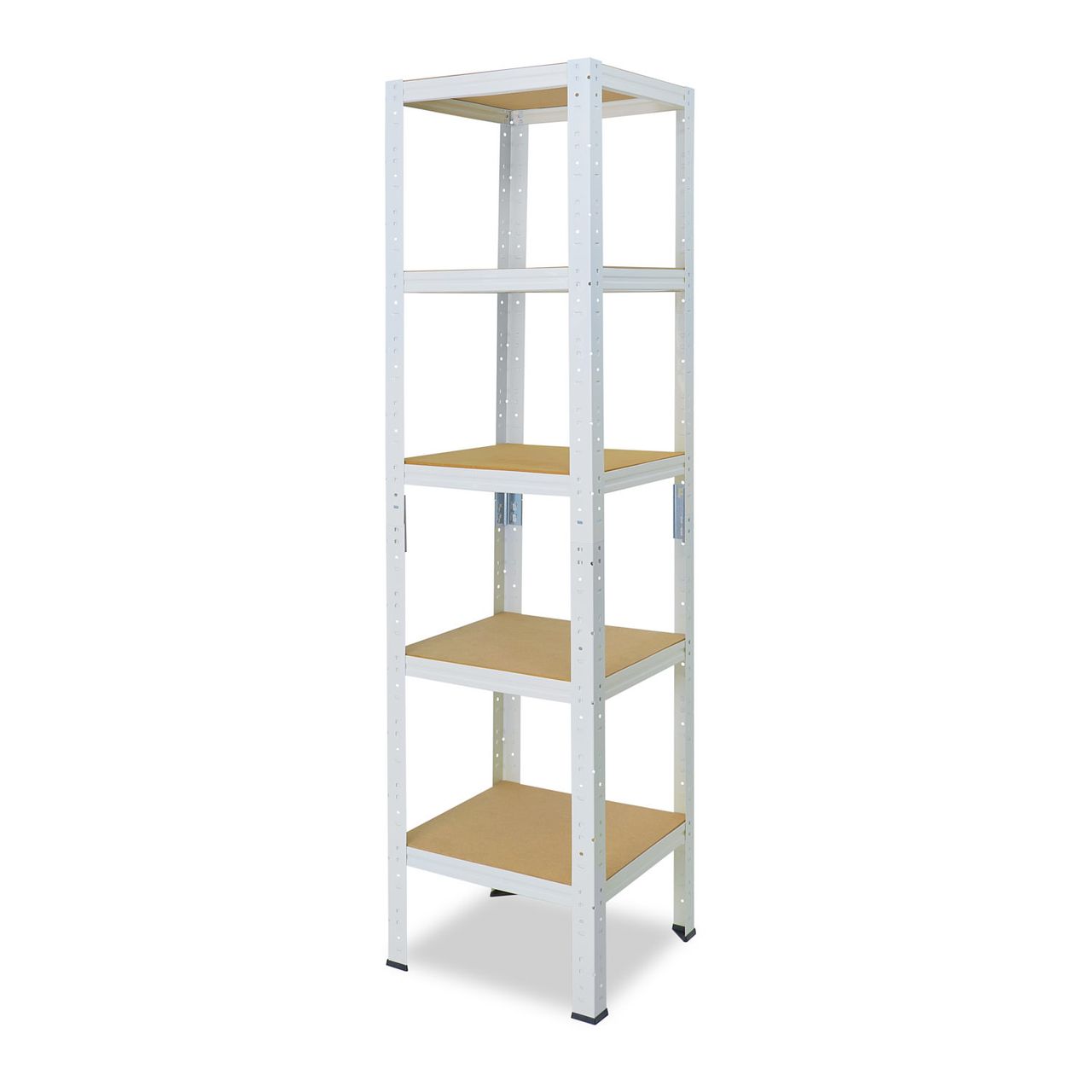 Shelfplaza HOME 200x60x60cm Schwerlastregal in weiß mit 5 Böden