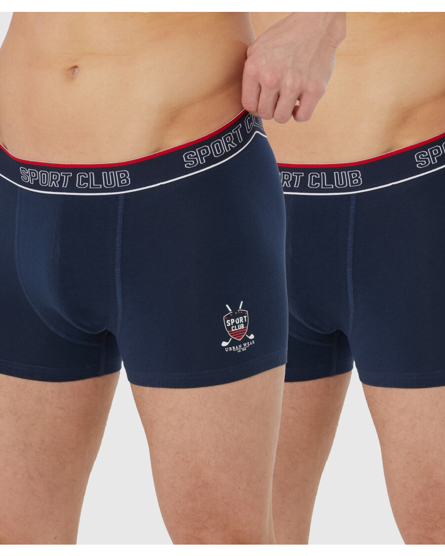 Retro Boxershorts mit Schriftzug