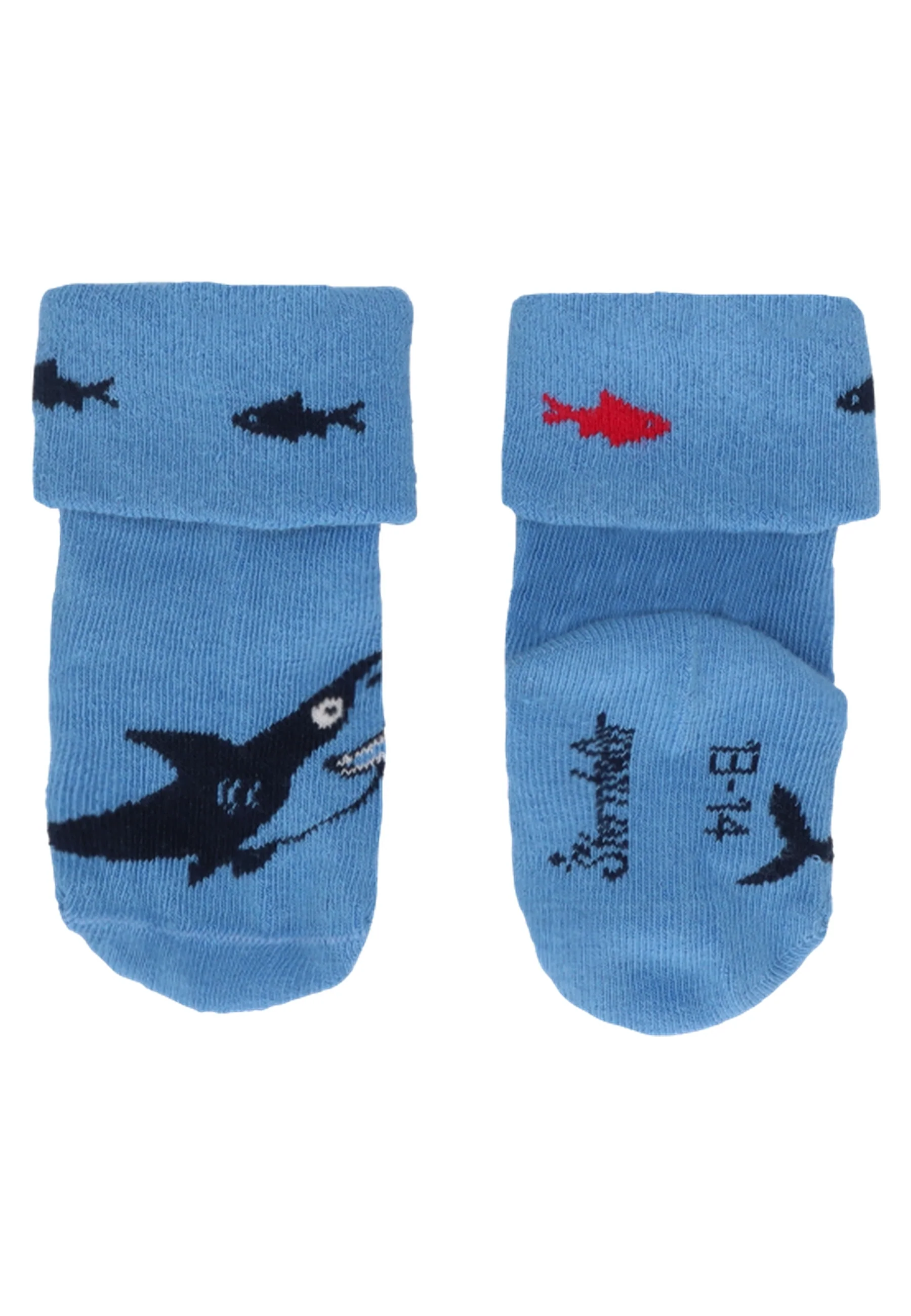 Socken im 3er Pack mit Motiv Hai in versch. Farben