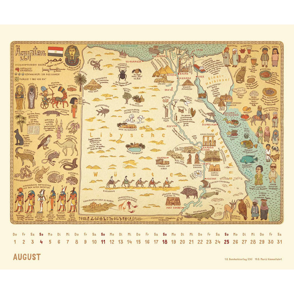 ALLE WELT 2024 - LANDKARTEN-KALENDER VON DUMONT - Kalender