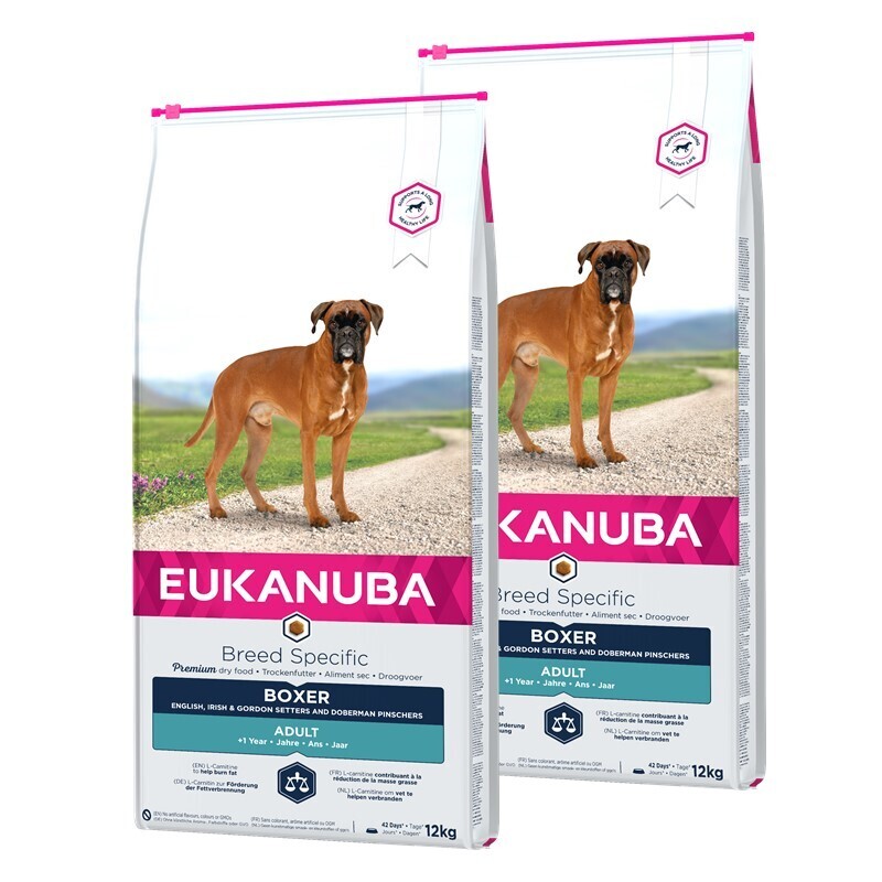 EUKANUBA Hundetrockenfutter EUKANUBA Breed Specific Boxer 2x12 kg