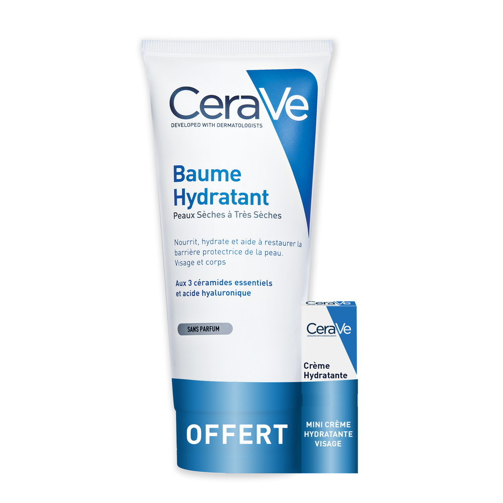 CeraVe Baume Hydratant visage et corps + Mini Crème Hydratante Visage Coffret