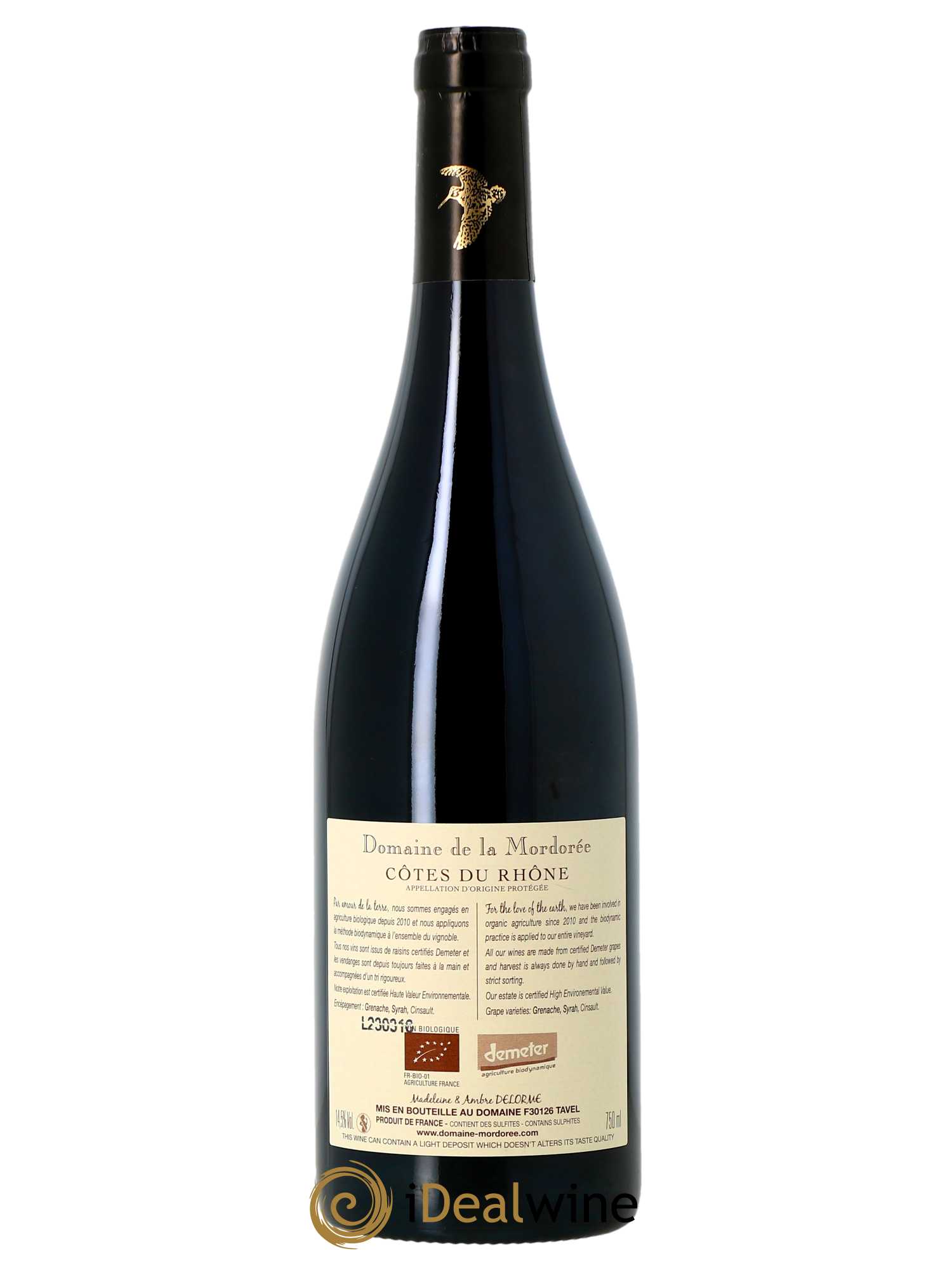 Côtes du Rhône La Mordorée (Domaine de)  2022 - Lot de 1 Bouteille