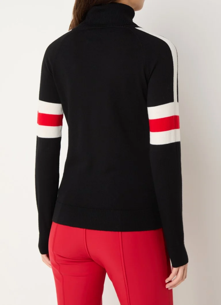 Perfect Moment Neve fine-knit merino wool sweater with turtleneck and knitted-in pattern