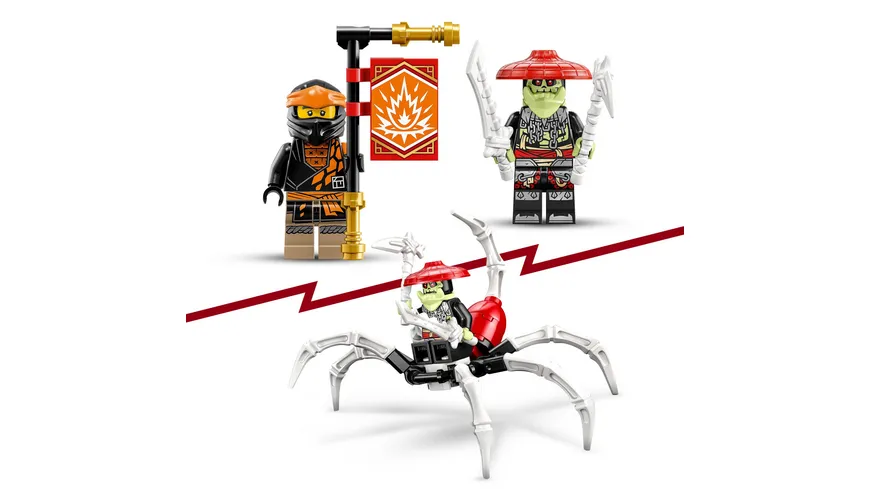 LEGO NINJAGO 71782 Coles Erddrache EVO, Drachen-Spielzeug mit Figuren