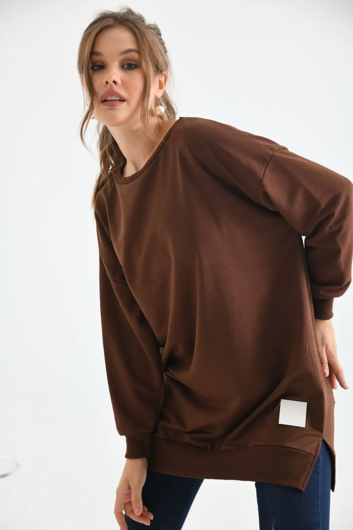 VOLT CLOTHİNG  Tuniken - Braun - Relaxed Fit