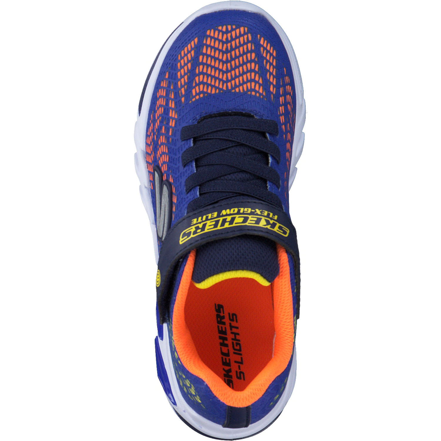 Skechers 400137L, Sneakers Low, Kinder, roal/orange/yellow