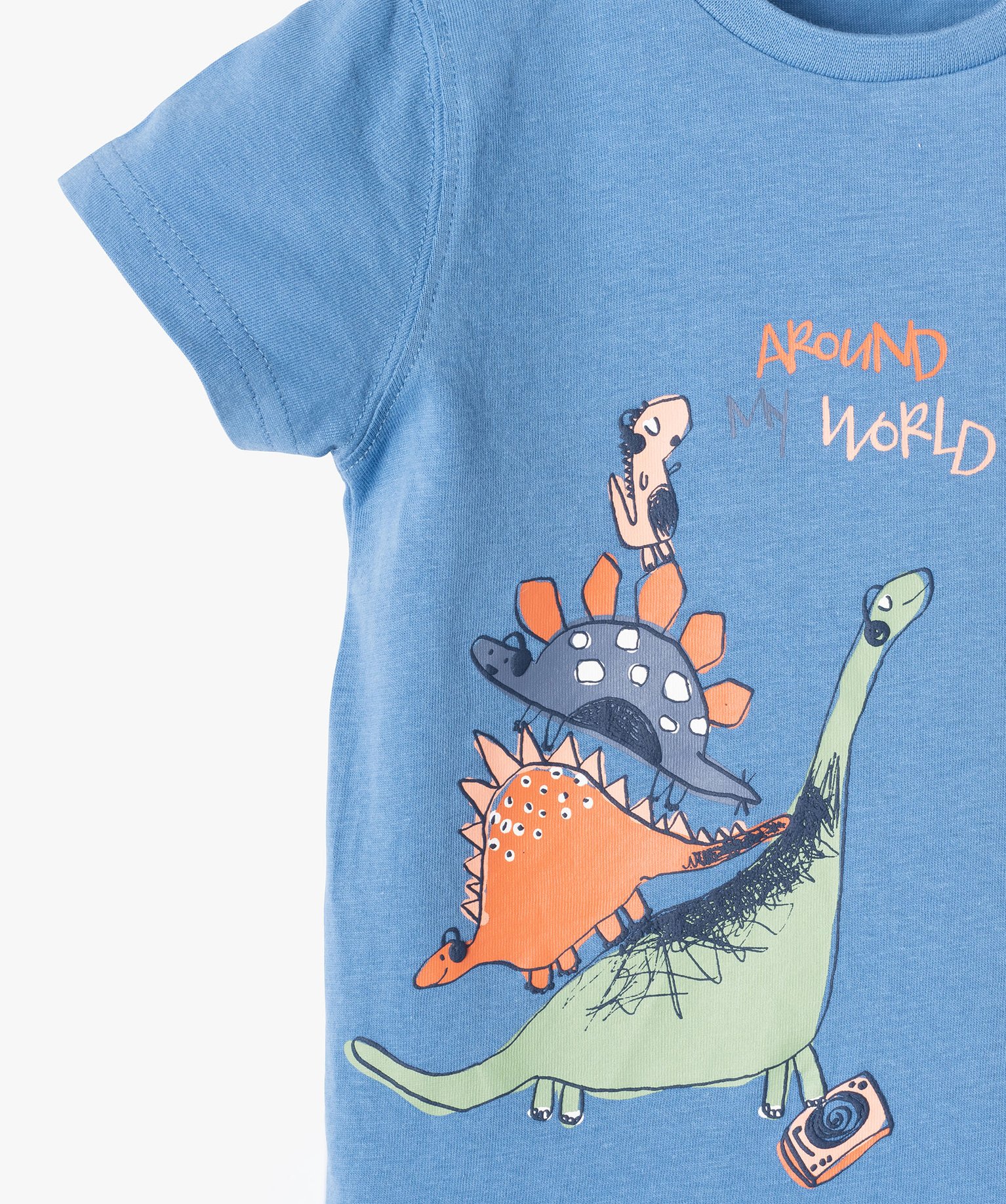 Tee-shirt bébé Garçon à manches courtes avec motif bleu | GEMO