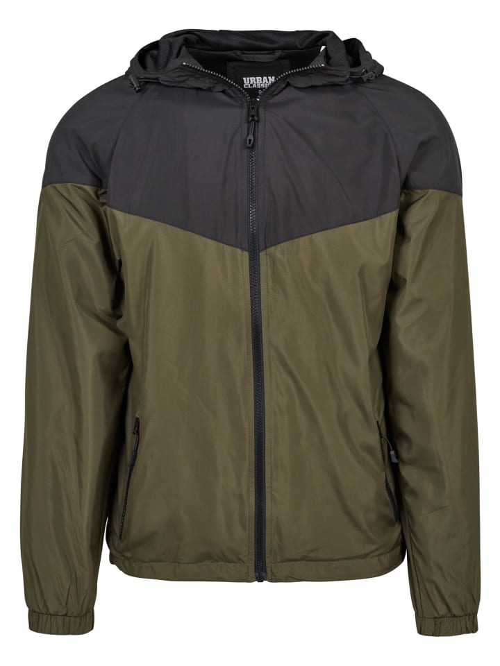 Urban Classics Urban Classics Windbreaker in blk/darkolive günstig kaufen