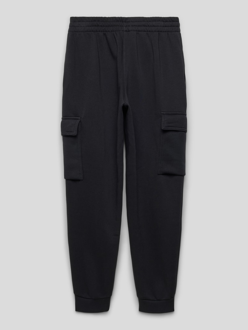 Sweatpants mit Label-Stitching in schwarz