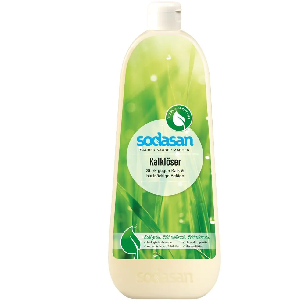 Sodasan Liquido anticalcare e biodepositi per la rimozione di calcare e altri depositi biologici.