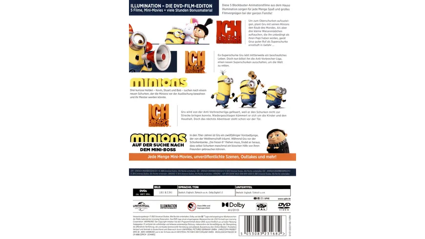 Illumination 5 Filme DVD-Edition  [5 DVDs]