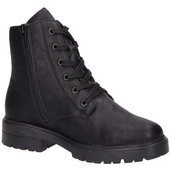 Rieker Schnür Boots in schwarz