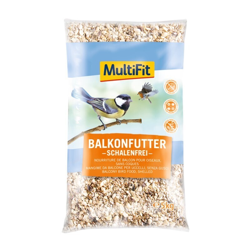 MultiFit Wildvogelfutter MultiFit Balkonfutter schalenfrei 5kg