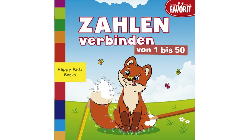 Zahlen verbinden von 1-50 - Happy Kids Books