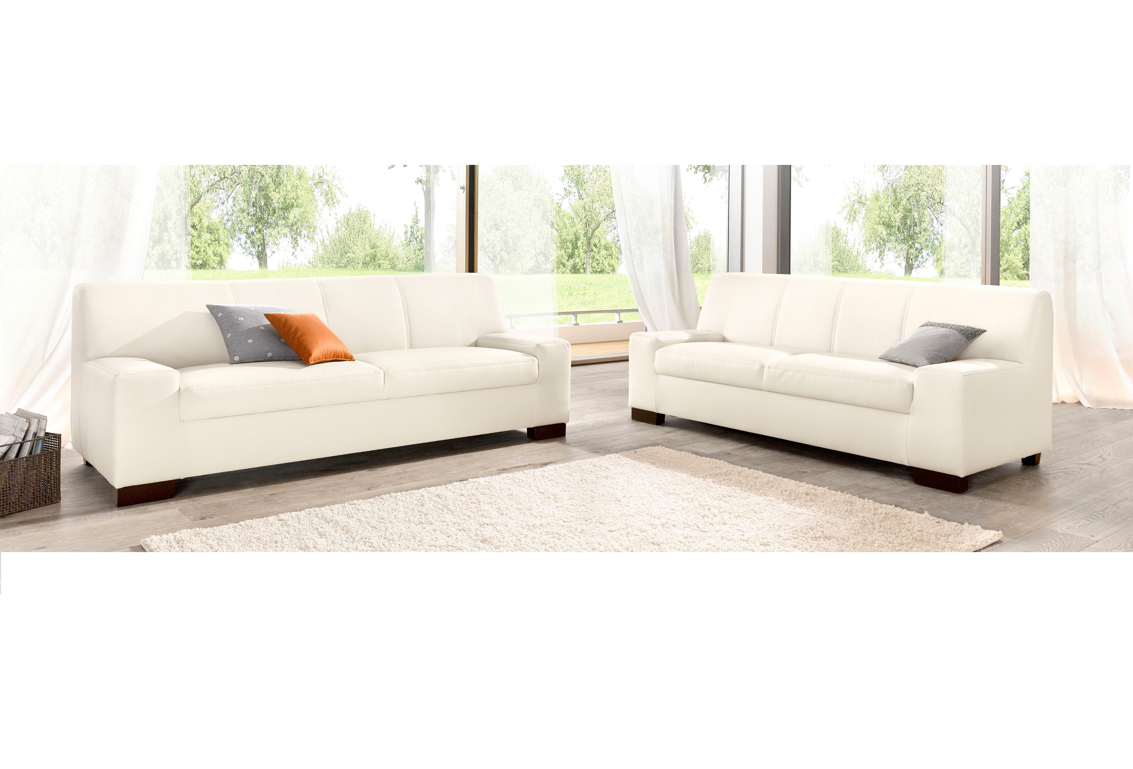 DOMO collection Polstergarnitur Norma, (Set, 2-tlg), bestehend aus je einem 2- und 3-Sitzer