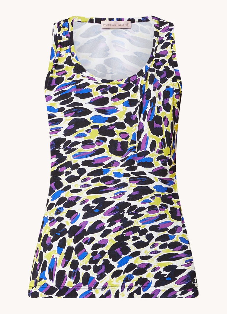 Αθλητικό τοπ προπόνησης Studio Anneloes SA με animal print