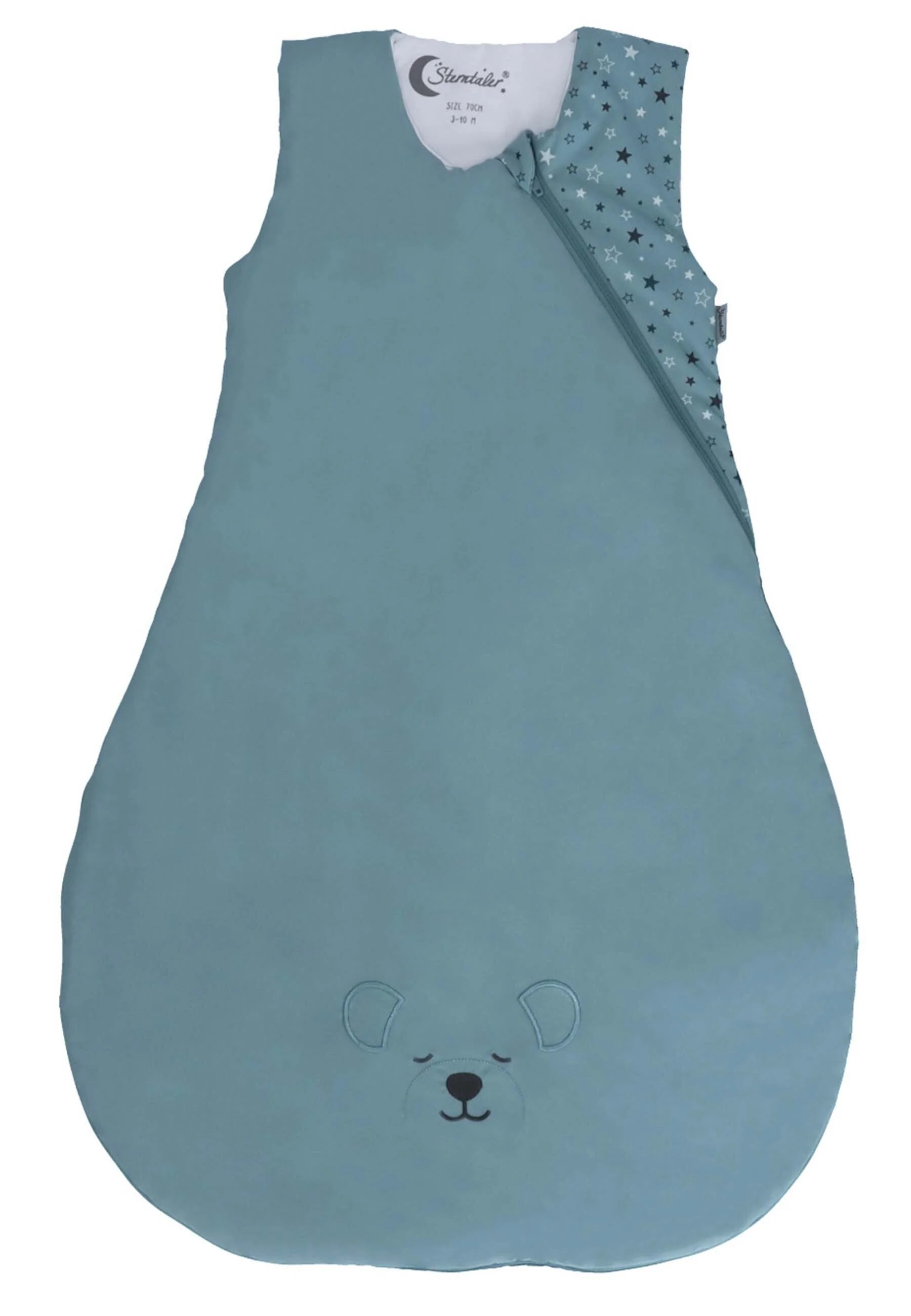 Funktionsschlafsack 90cm Eisbär Elia, Dunkeltürkis