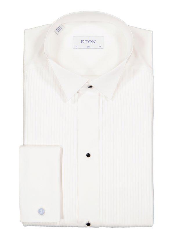 ETON, Smokinghemd, Slim Fit, Baumwolle, weiß