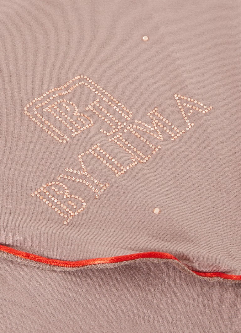 BYLIMA Monostamp scarf with logo 180 x 75 cm