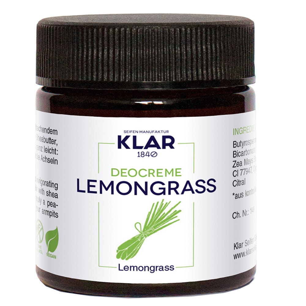 Klar's Deocreme Lemongrass 30 ml