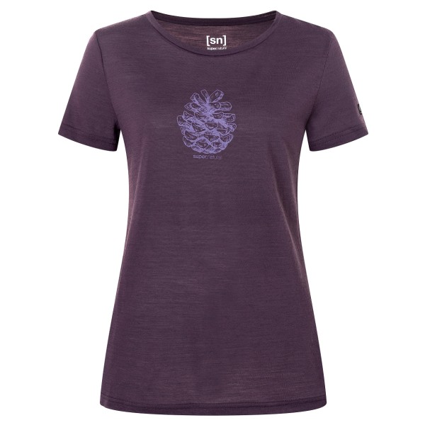 super.natural - Women's Pine Cone Tee - Merinoshirt