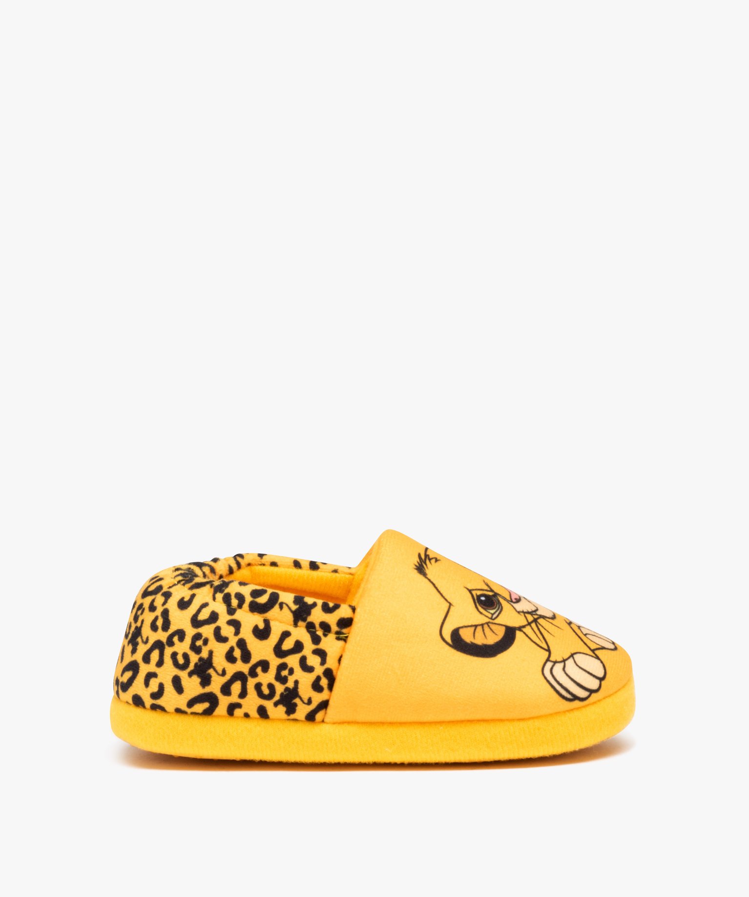 Chaussons Garçon en jersey imprimé Simba - Roi Lion jaune | GEMO