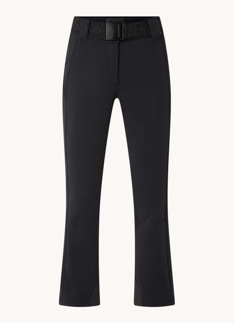 Pantaloni de schi Goldbergh Pippa cu talie înaltă, evazați pe picioare și curea.