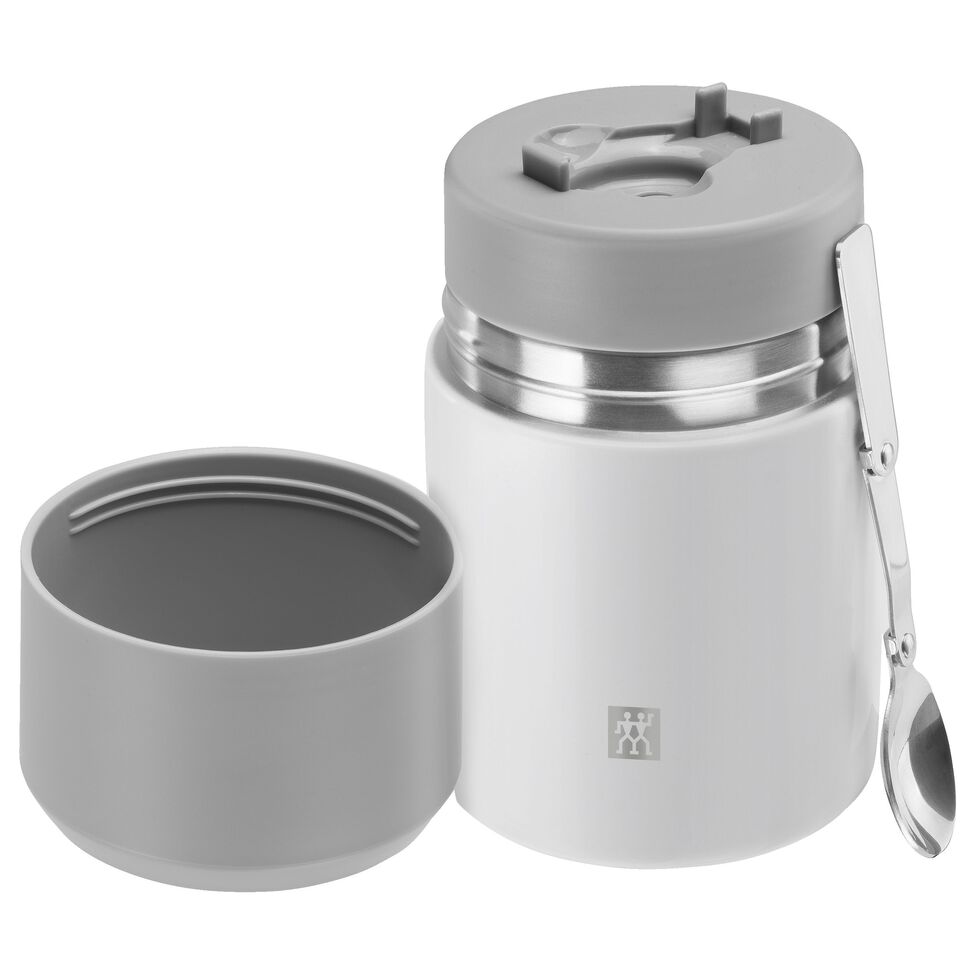 Speisegefäß, 700 ml, Edelstahl, Weiß-grau