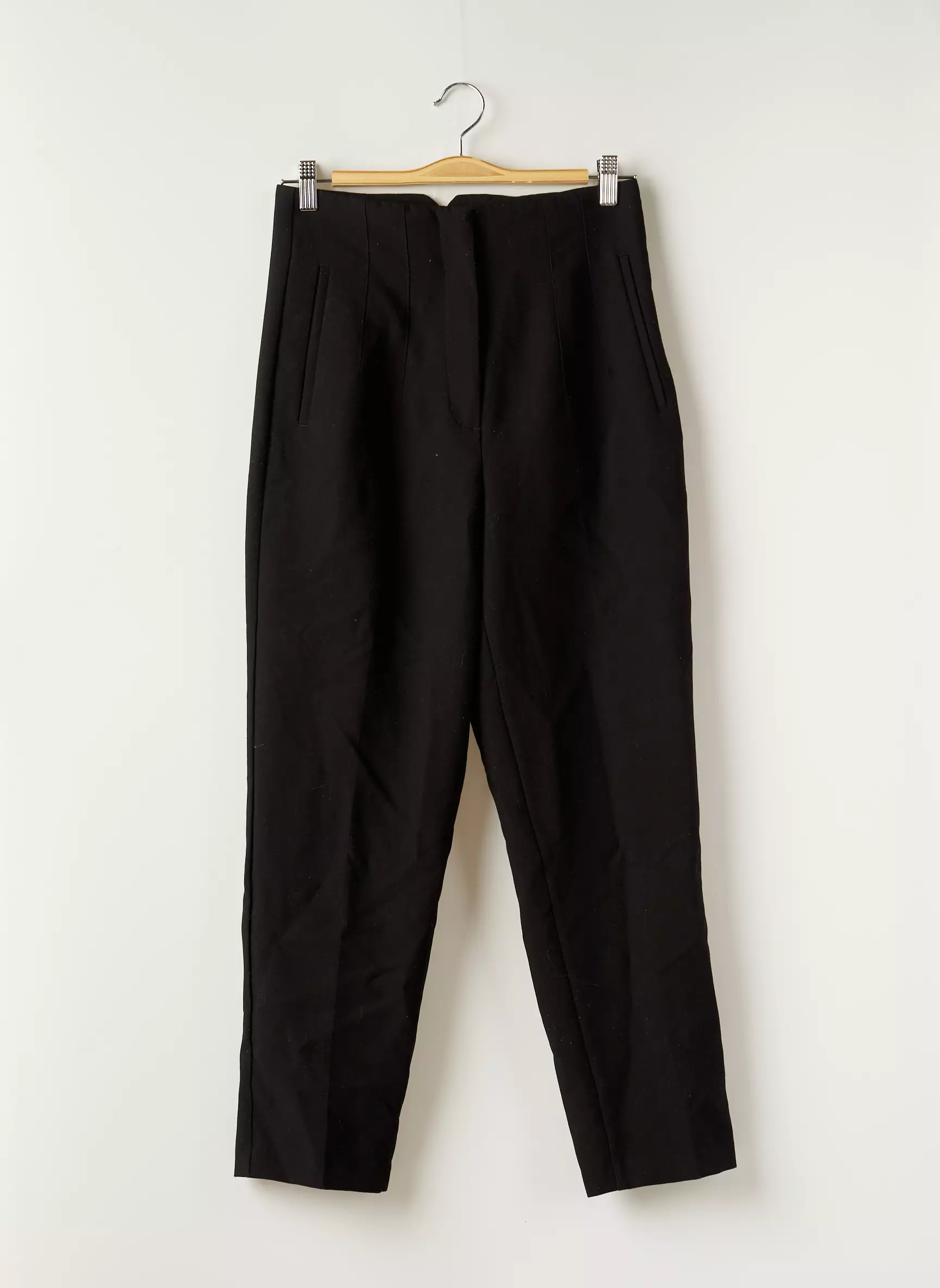 Zara Pantalons Slim Femme couleur noir