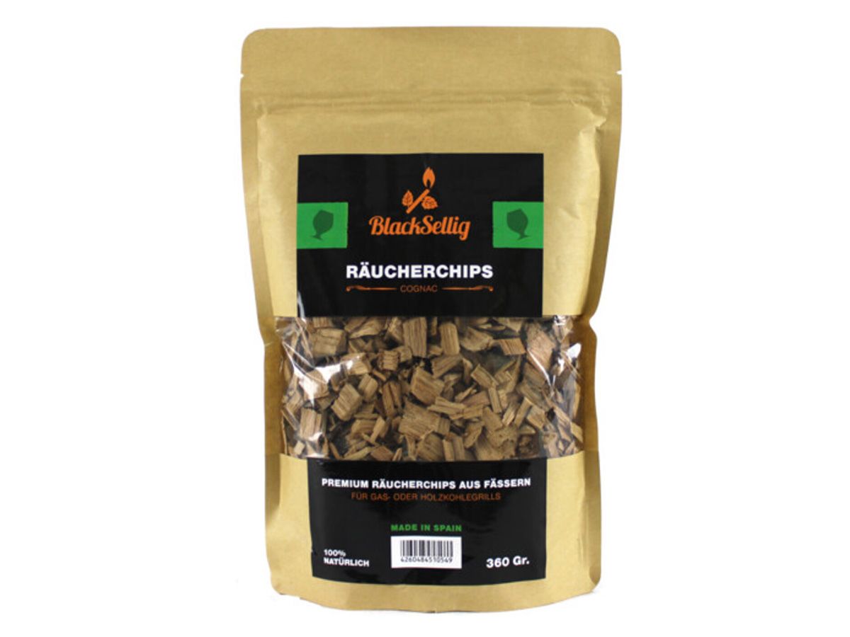 BlackSellig Cognac 360 Gramm Räucherchips
