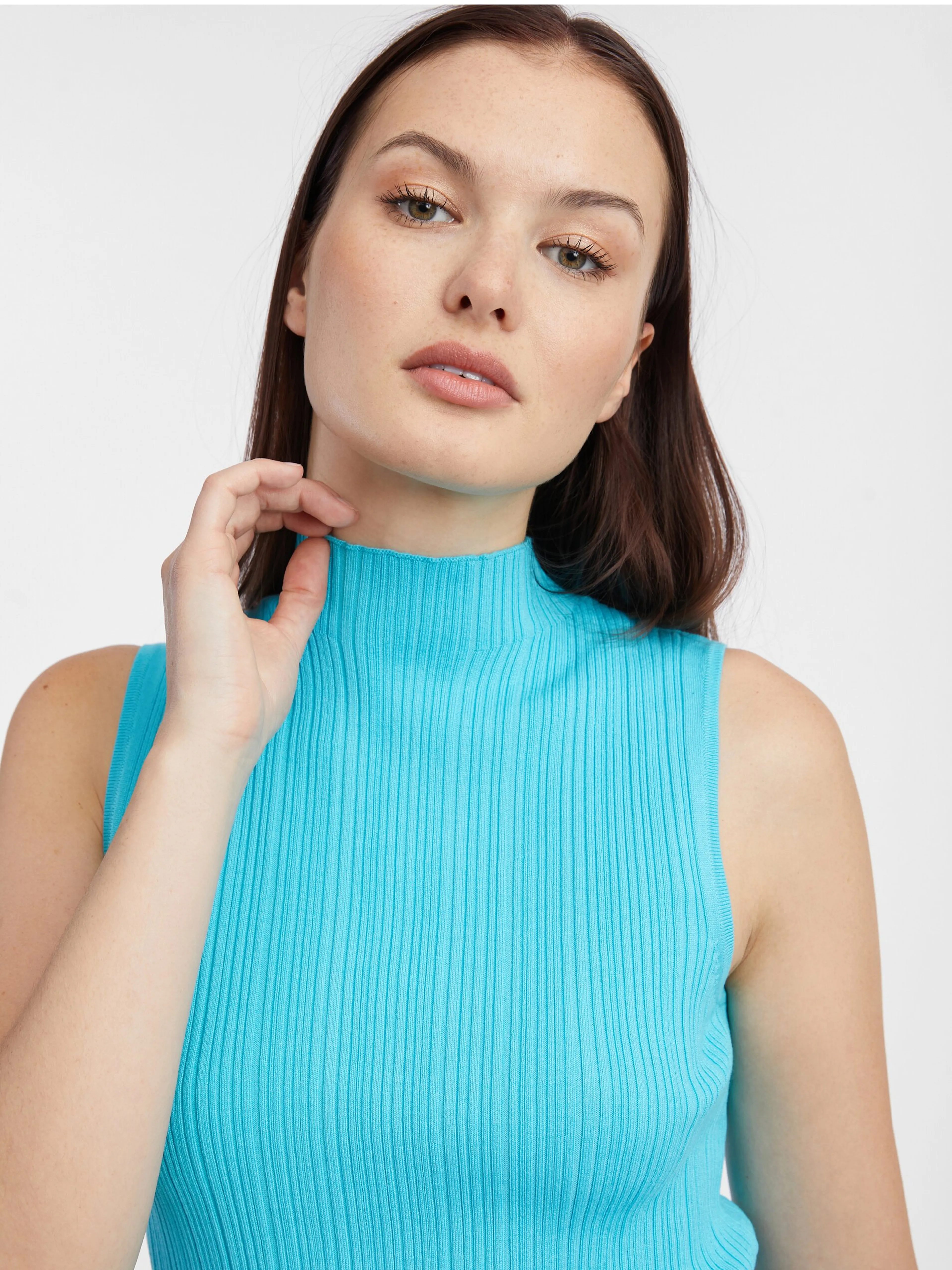 Blaues Damen-Pullover-Top ORSAY