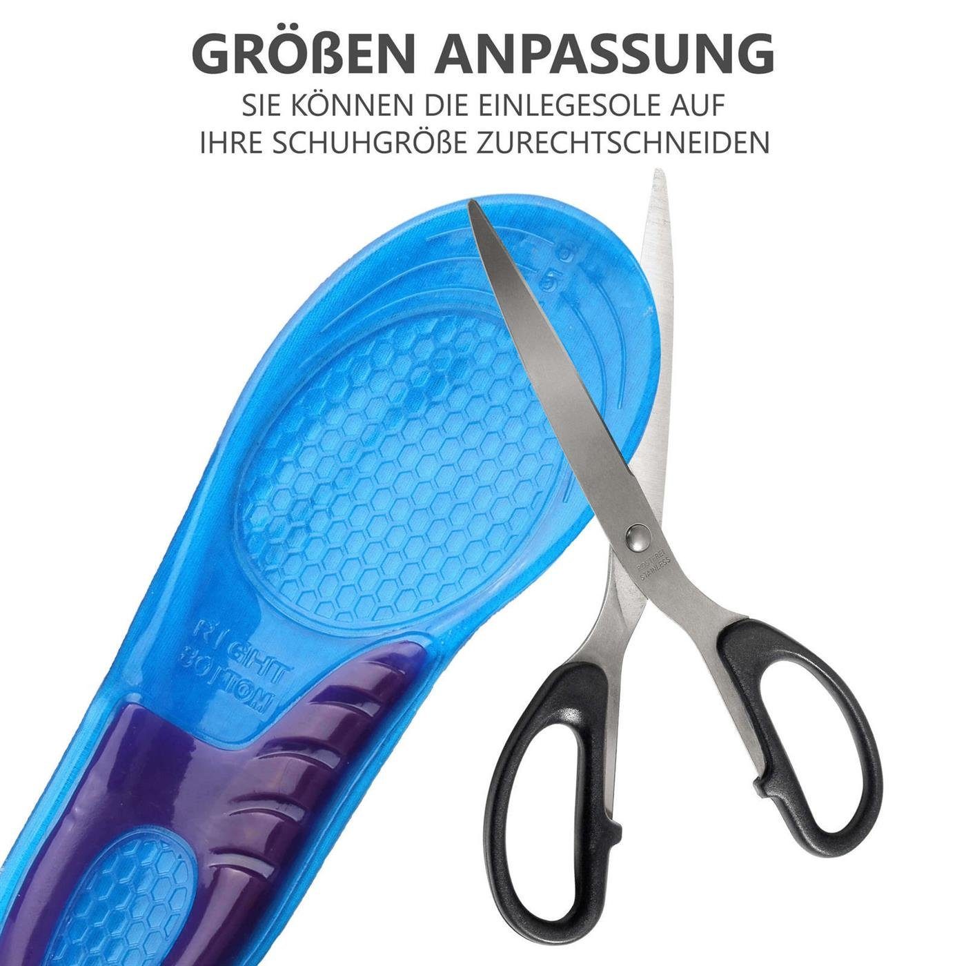 VERCO Einlegesohlen Schuh Sport Gel Einlage Größe 38 bis 42, gegen Fersensporn Orthopädische Einlage