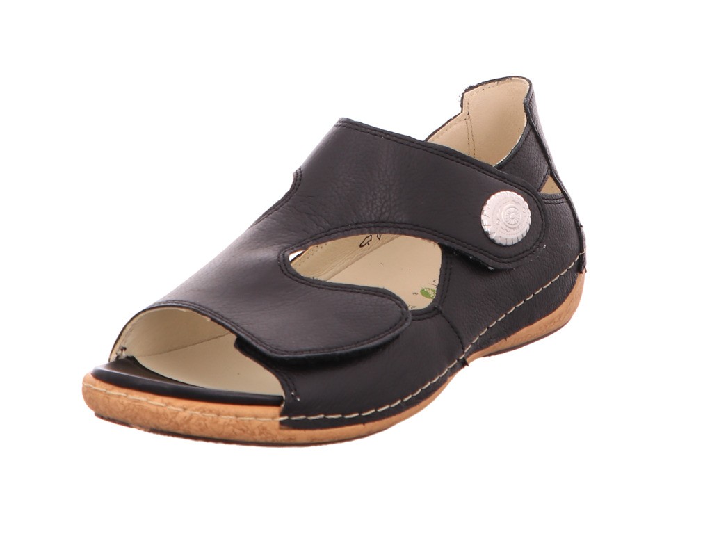 WALDLÄUFER Komfort Sandalen schwarz 342021
