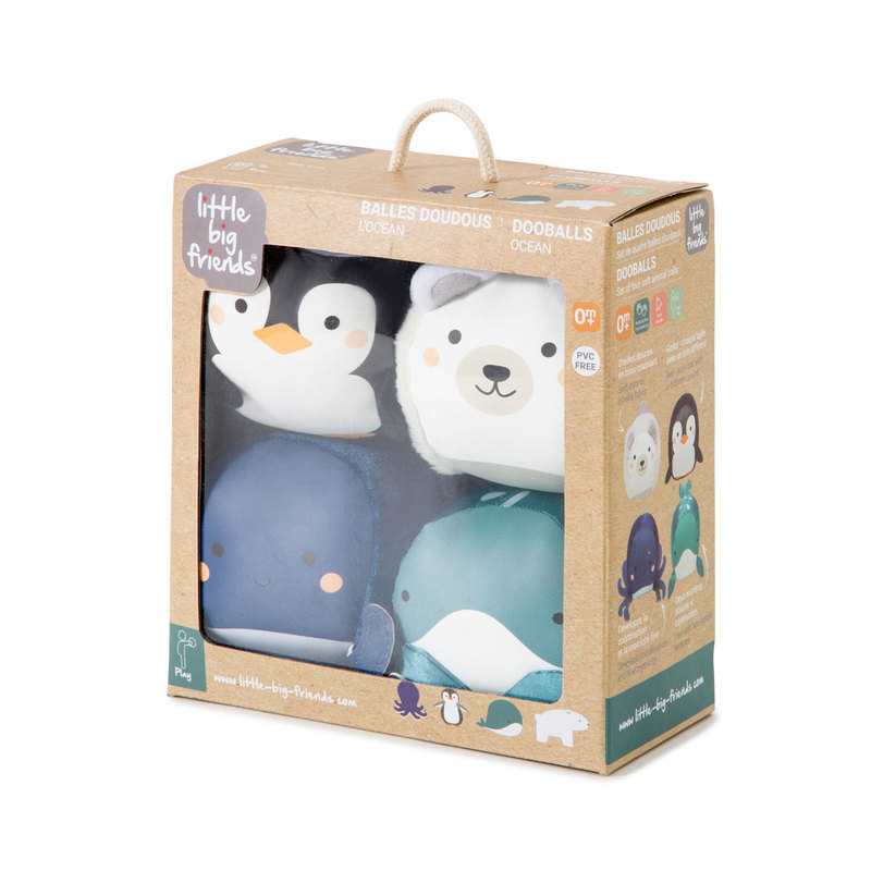 Coffret de 4 balles océan Dooballs Babytolove