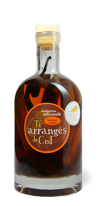 Punch au rhum / France Les Rhums de Ced (banane-cacao) 70 cl - Ti arrangés de Ced' -