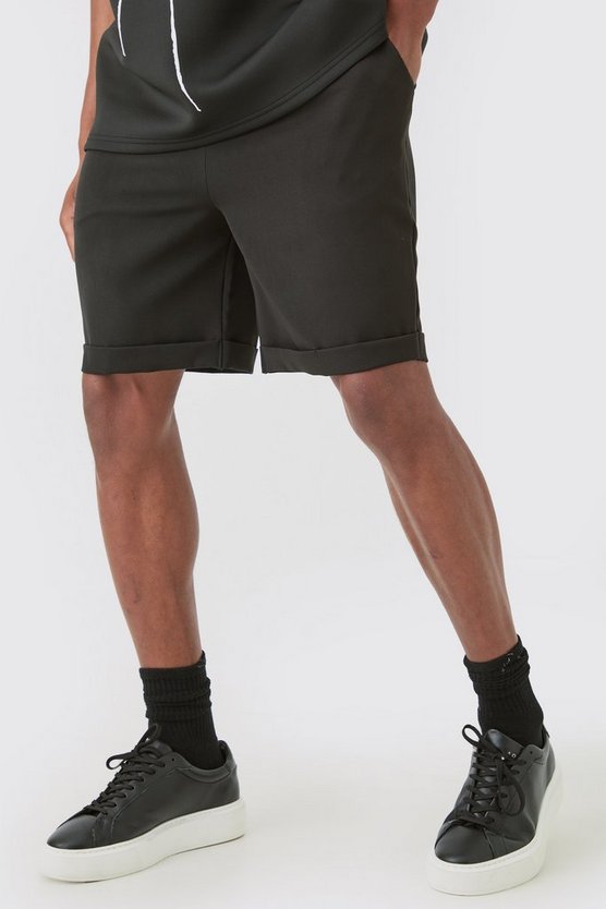 Slim-Fit Stretch-Shorts mit elastischem Bund