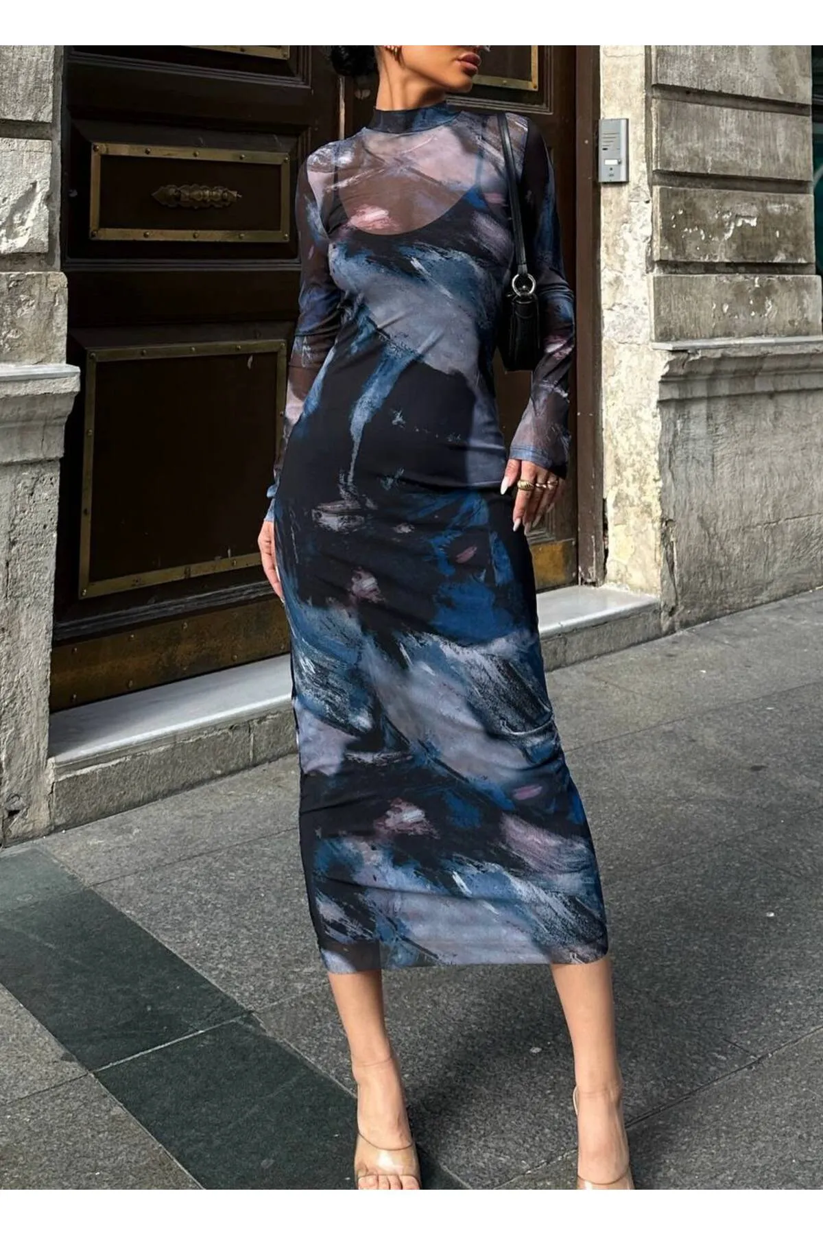 SONREİR  Kleid - Blau - A-Linie