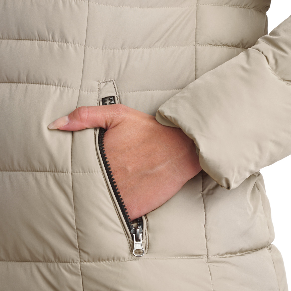 Damen Steppjacke mit Kapuze