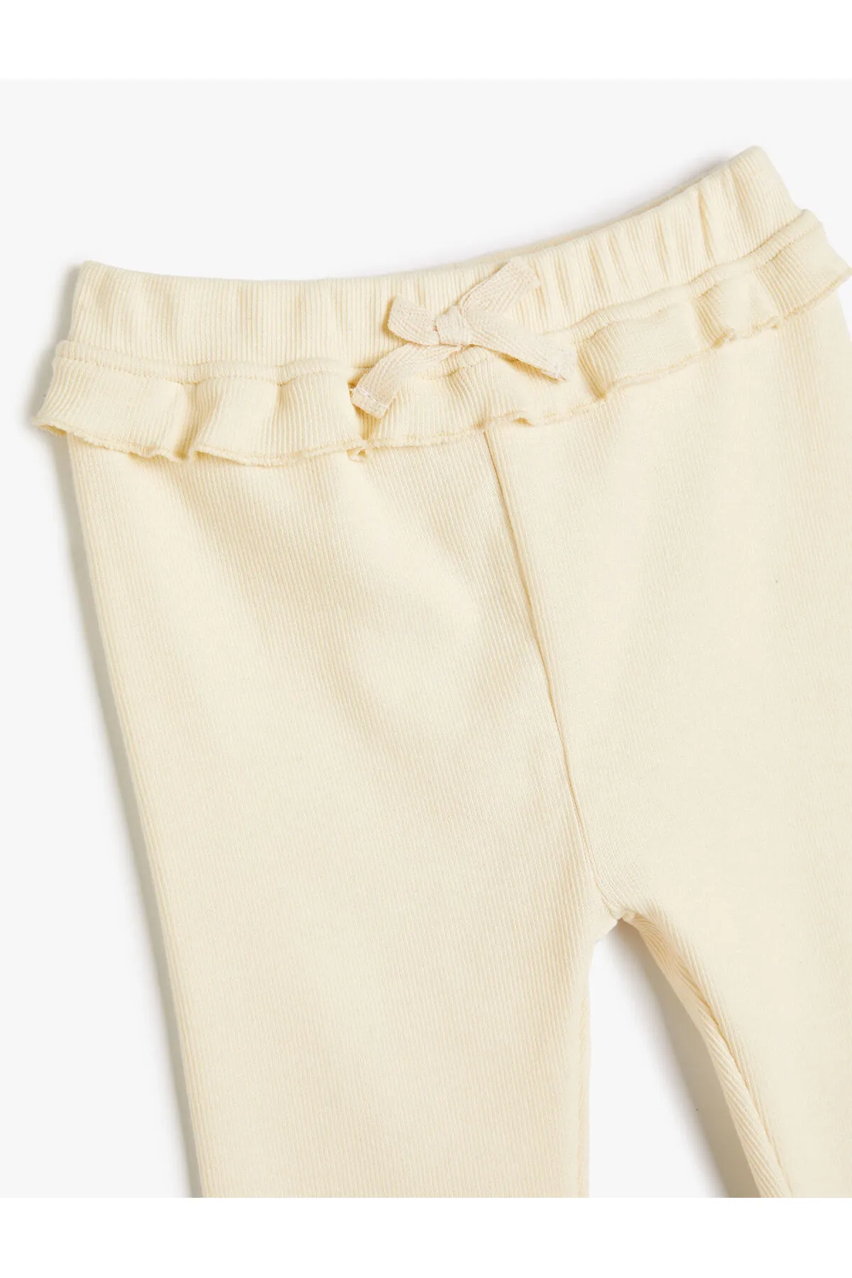 Koton  Leggings aus Baumwolle mit Rüschendetail und elastischem Bund