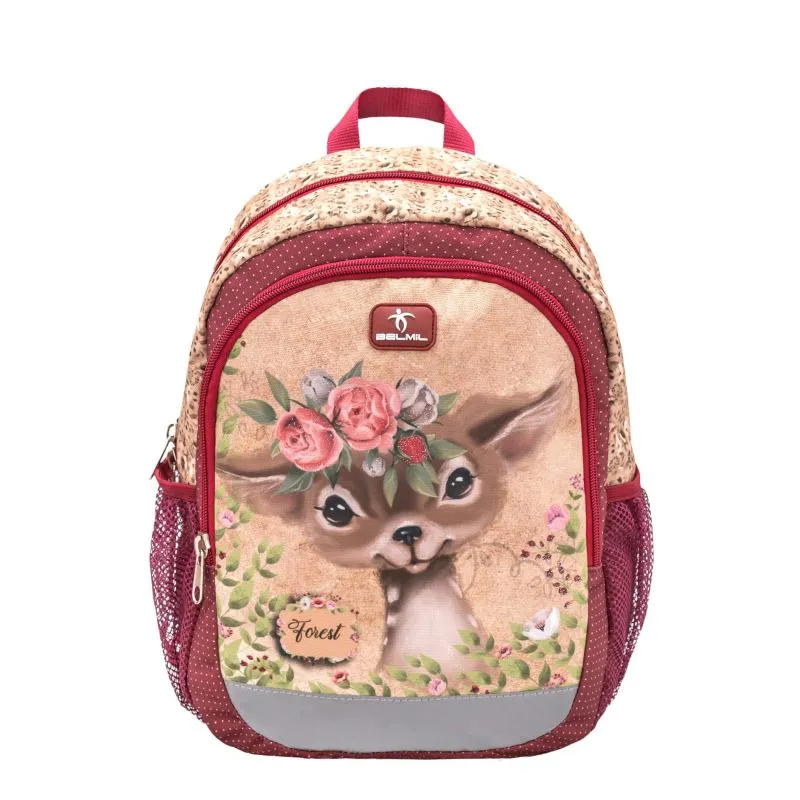 Belmil Kiddy Plus Kindergartenrucksack - Animal Forest Bambi