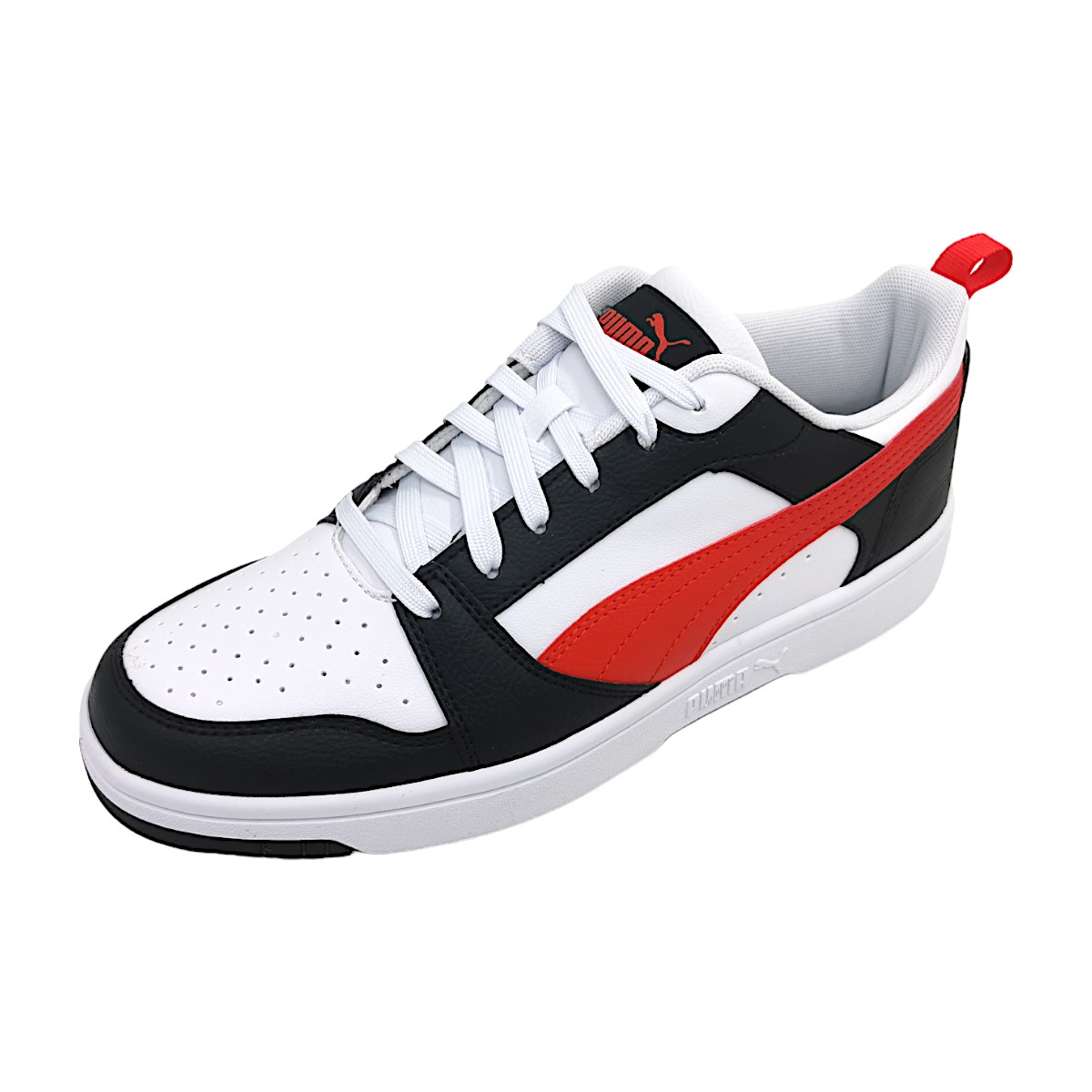 Puma Rebound V6 Low 392328 Weiß 004 White/ Red